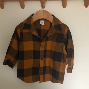 Old Navy Plaid Button Down 6-12